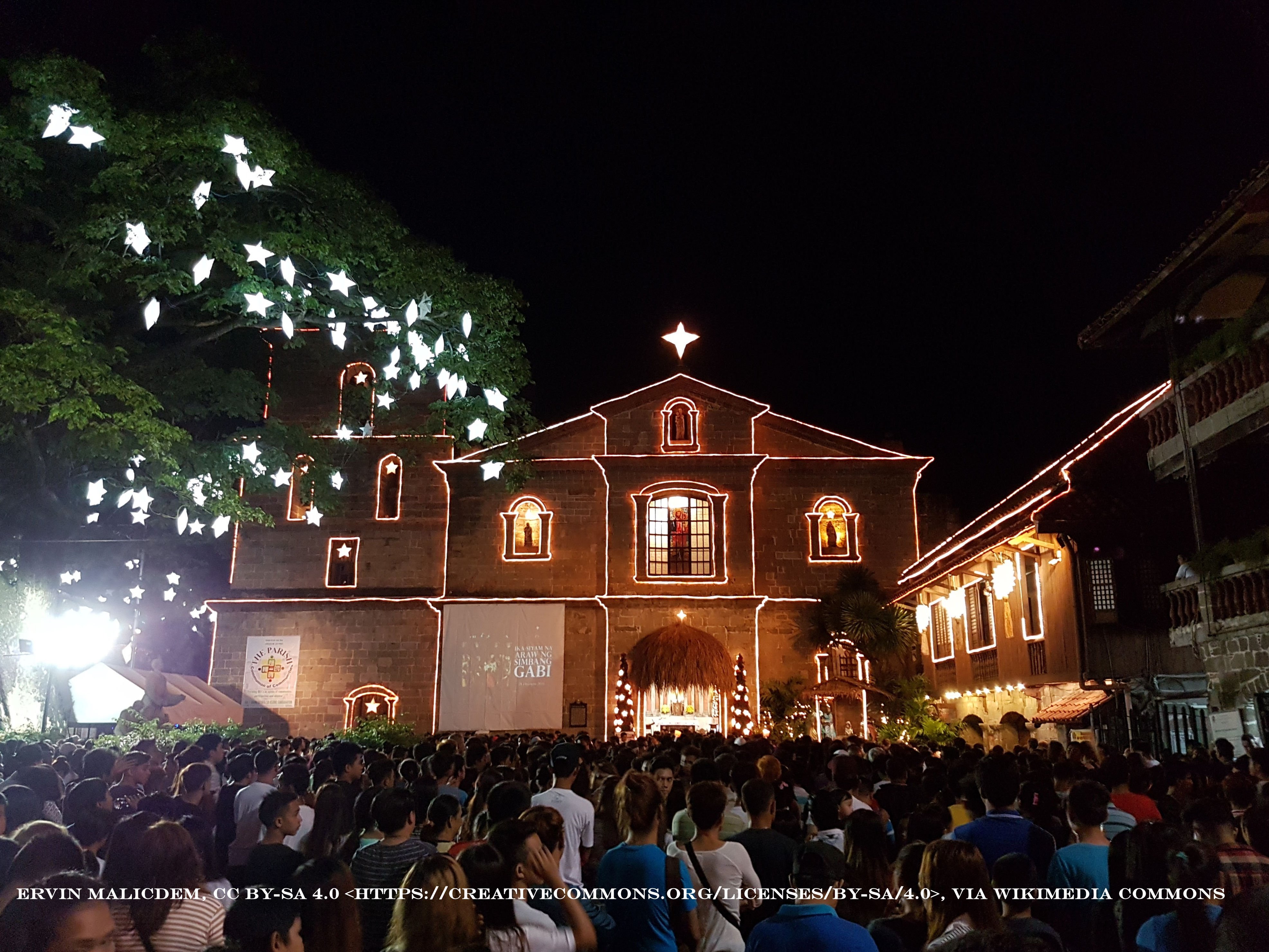 Photo of Las Pinas Church during Simang Gabi