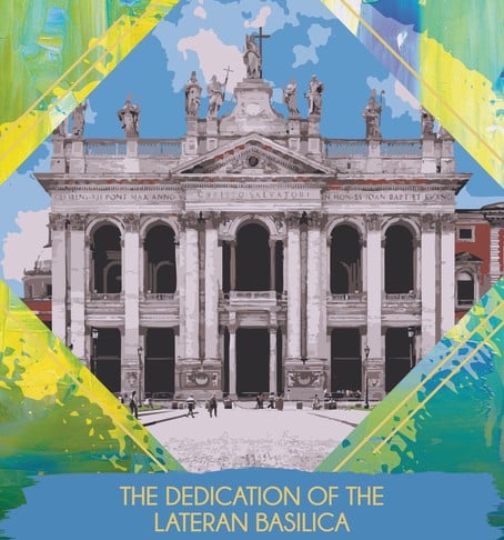 Painting of the Lateran Basilica in Rome