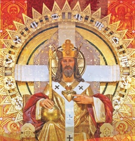 painting depicting Christ the King