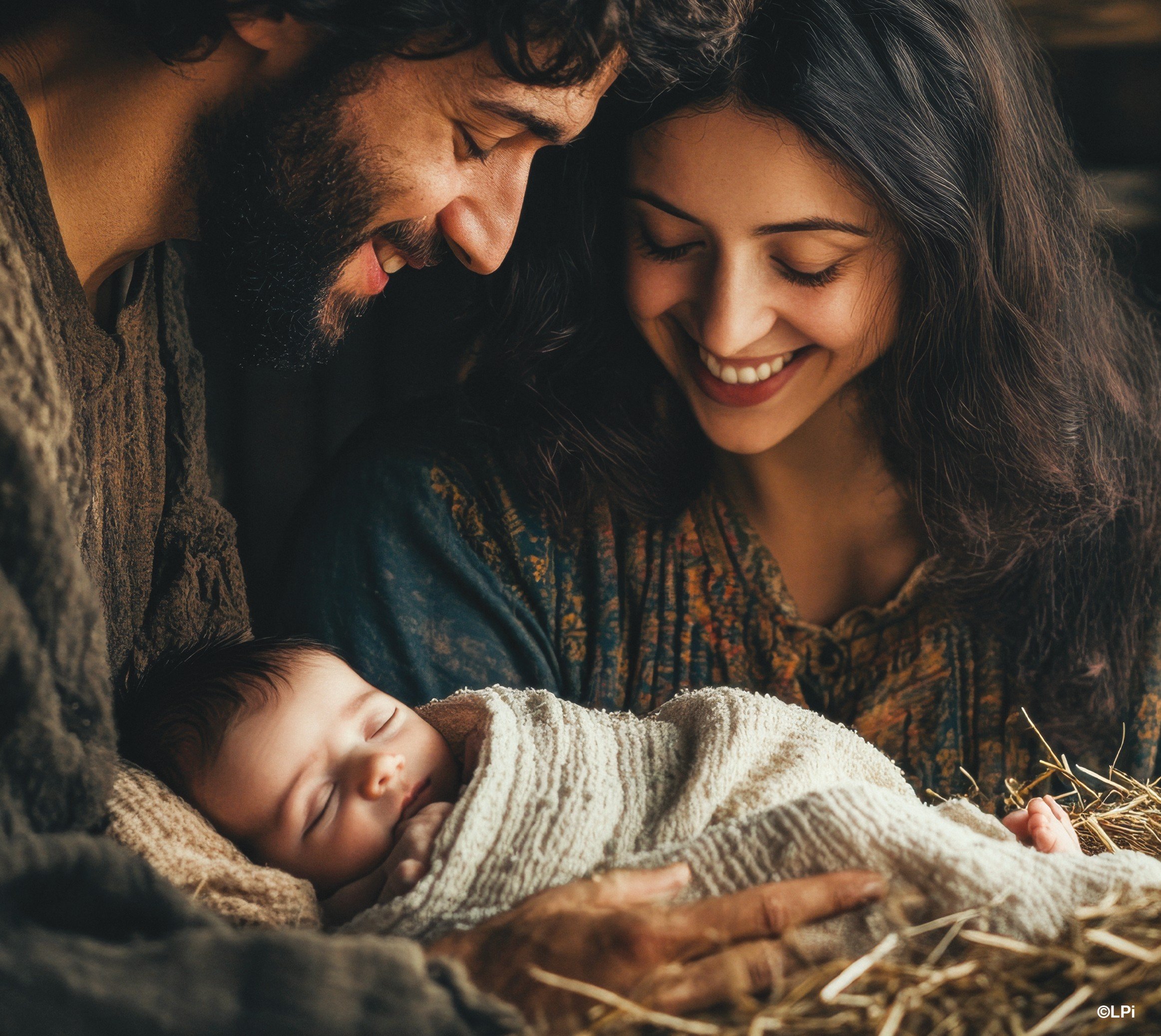 A photo depicting a representation of the Holy Family