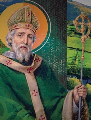 Illustration of St. Patrick as bishop