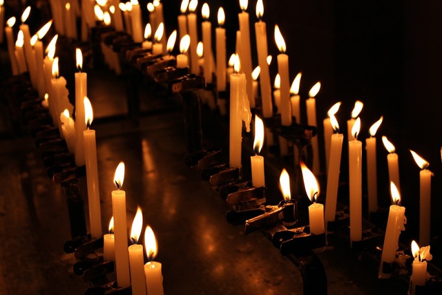 Photo of lit candles