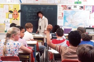 Photo of an elementary classroom