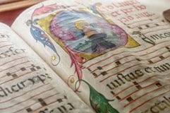 Medieval music manuscript